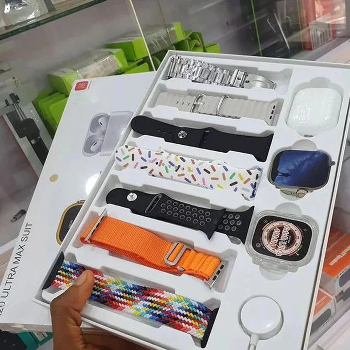 I20 Ultra Max Suit - Smartwatch & Airpods Combo